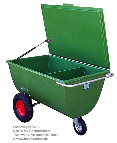 Futterwagen mit Deckel