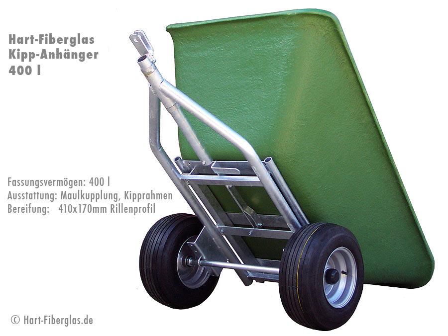 Kipp-Anh&auml;nger mit extra breiten Reifen