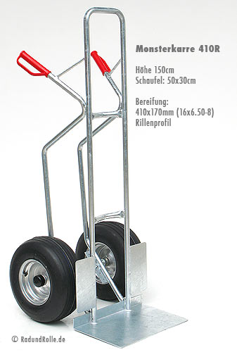 Stabile Gel&auml;nde Schwerlast Sackkarre 410R
