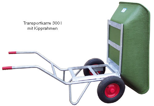 Kippkarre 300 l aus Hart-Fiberglas